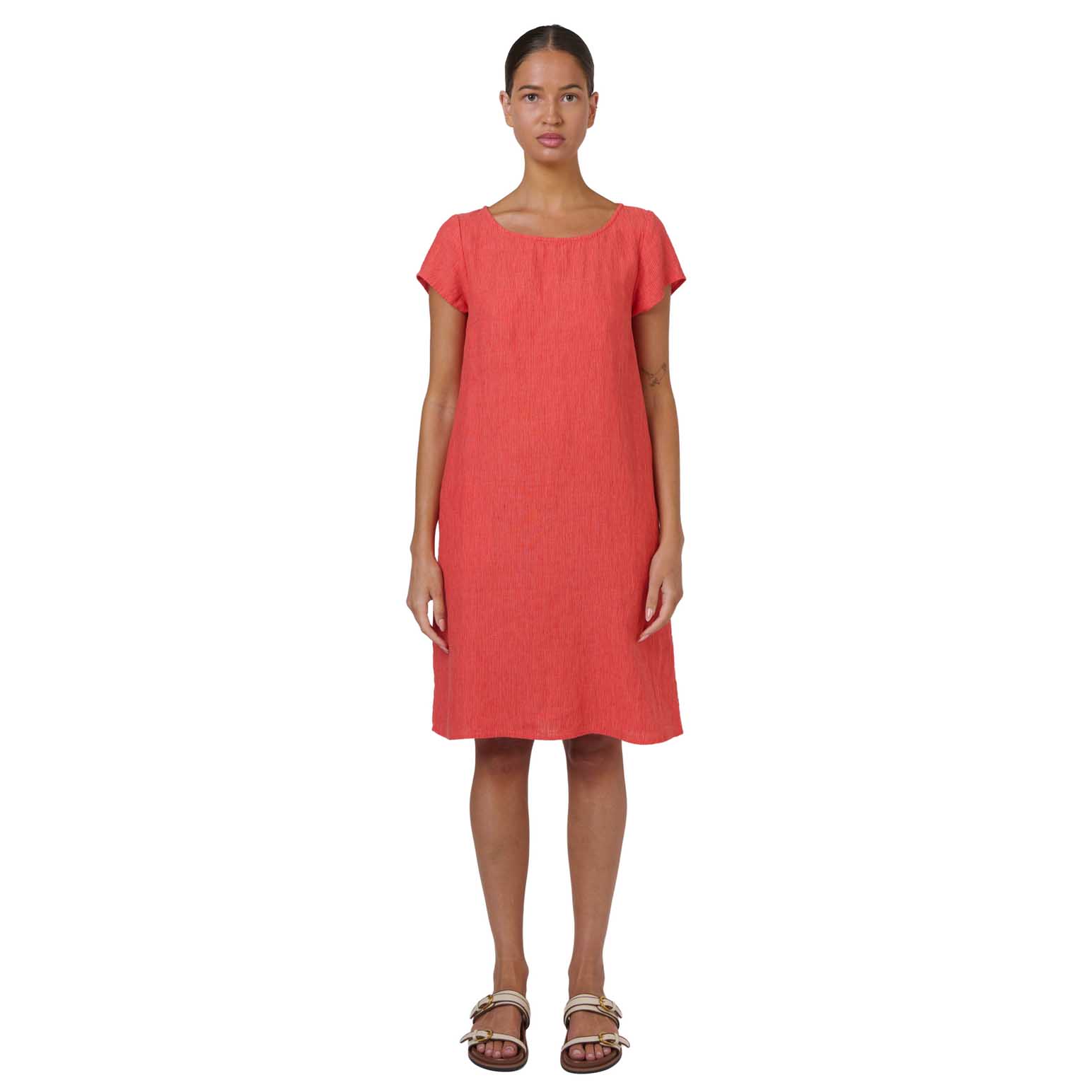 Naturals By O & J Sunset Stripe Linen Dress